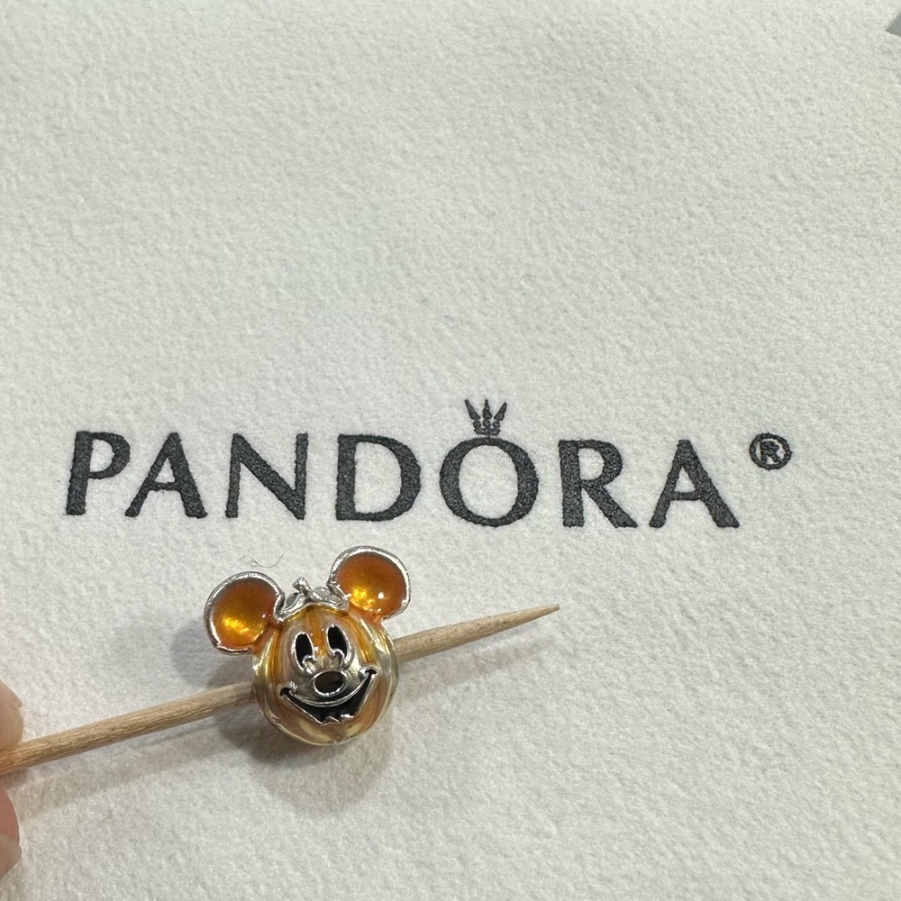 PANDORA Disney Mickey Mouse Pumpkin Charm